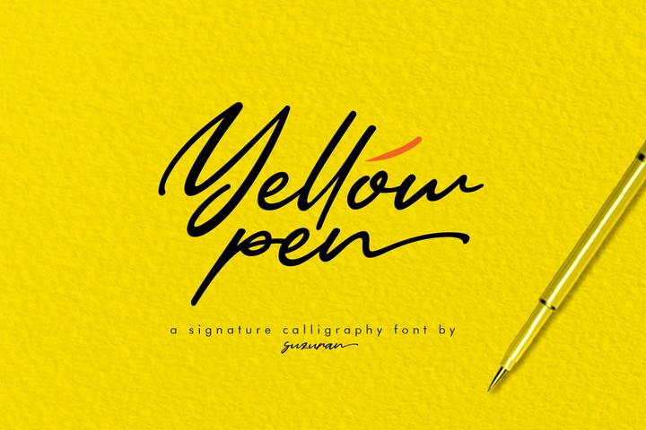 Шрифт Yellow Pen